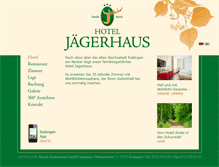 Tablet Screenshot of jaegerhaus-esslingen.de